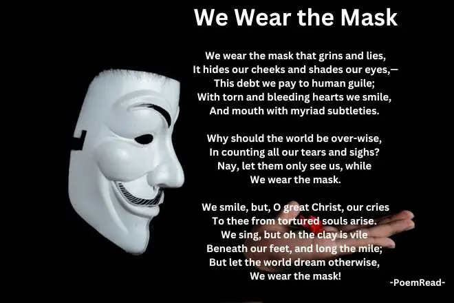 Discover the resilience and defiance hidden behind smiles in Paul Laurence Dunbar's "We Wear the Mask," an exploration of human nature amidst discrimination.