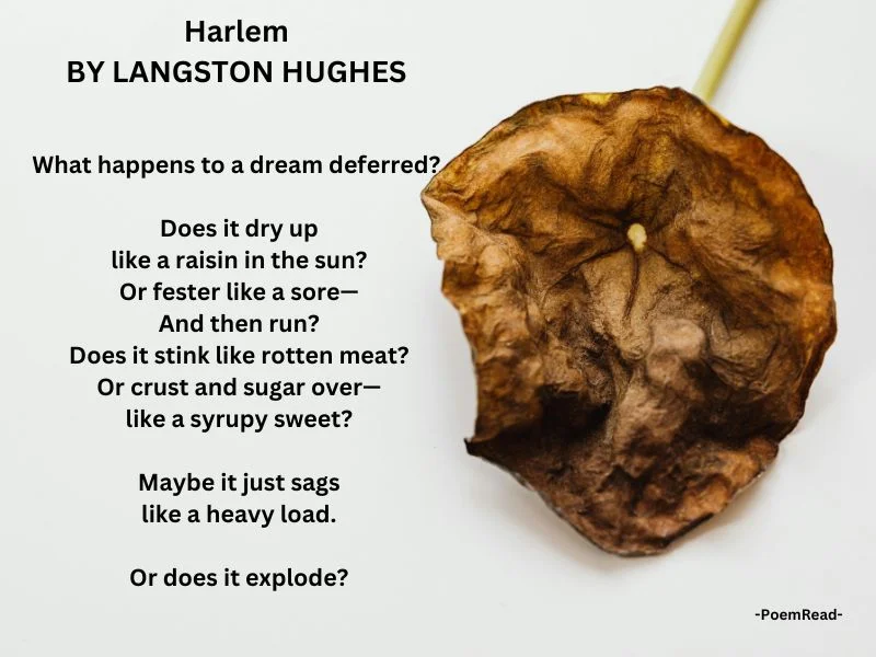 Langston Hughes' 'Harlem' explores the emotional impact of deferred dreams, highlighting dangers and the need for social justice.